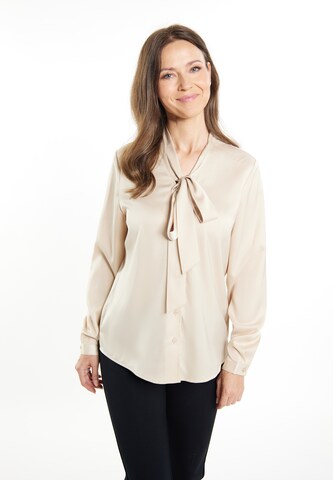 usha BLACK LABEL Bluse 'Nowles' in Beige: predná strana