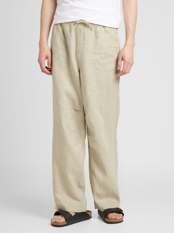 WEEKDAY Loose fit Pants 'Bobbo' in Beige: front