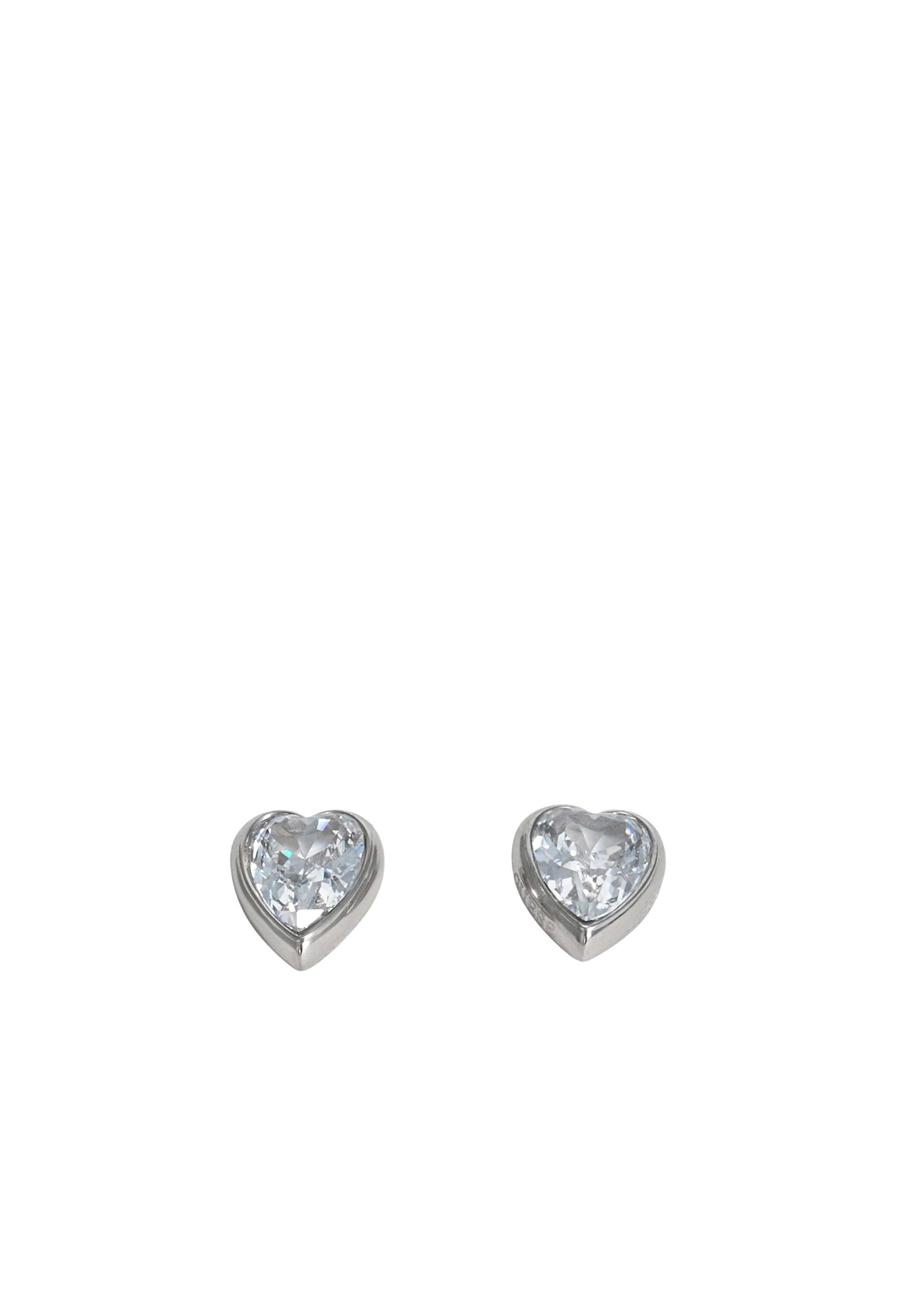 GUESS Fülbevalók 'CRYSTAL LOVE' - ezüst: elől