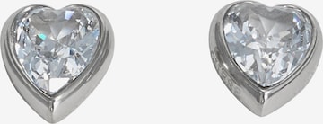 GUESS Earrings 'CRYSTAL LOVE' in Silver: front