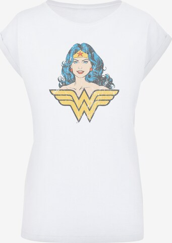 Maglietta 'DC Comics Superhelden Wonder Woman Gaze' di F4NT4STIC in bianco: frontale