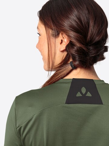 VAUDE Sporttrui 'W Qimsa LS Logo ST' in Groen