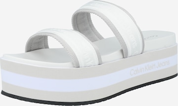 Calvin Klein Jeans - Sapato aberto em branco: frente