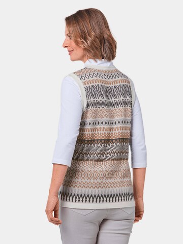 Goldner Pullover in Grau