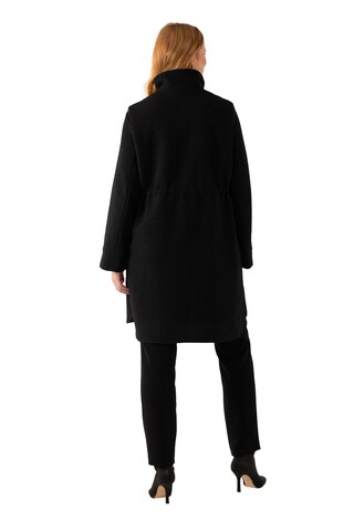 Ulla Popken Between-Seasons Coat in Black