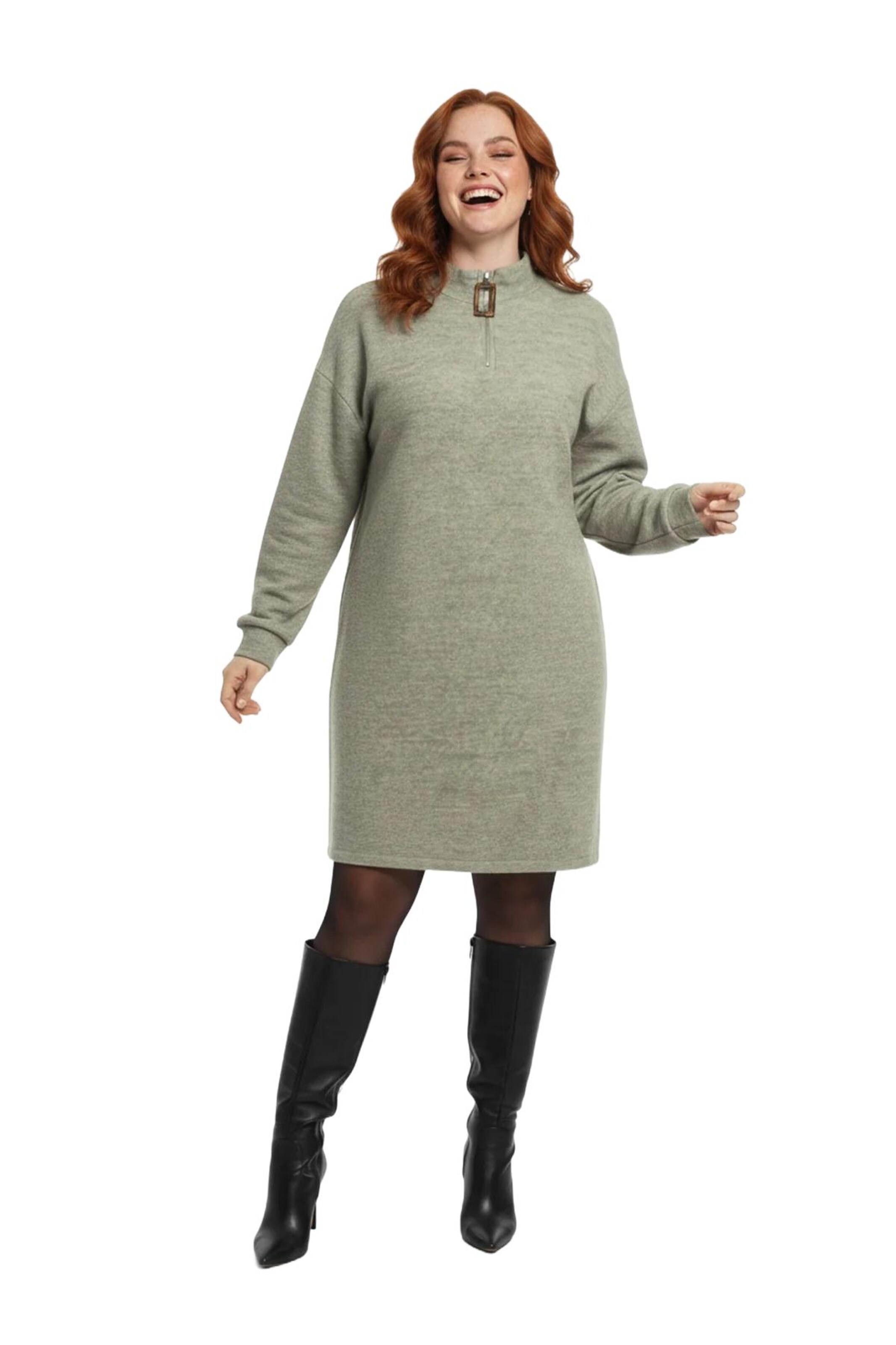 Robes en maille Shape Of You en vert