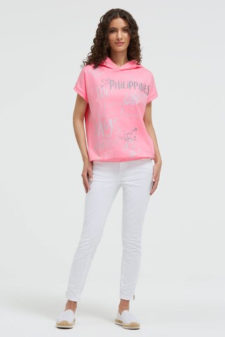 Soccx Hoodie mit All Over Print in Pink