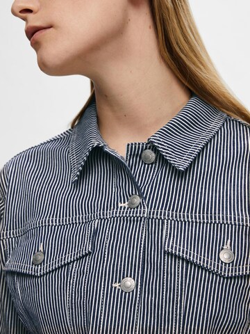Veste mi-saison SELECTED en bleu