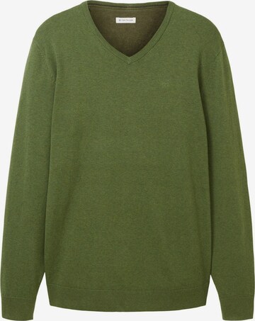 TOM TAILOR Sweater in Green: front