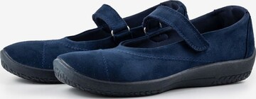 Arcopedico Ballet Flats with Strap in Blue