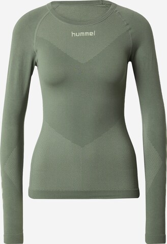 Hummel Functioneel shirt in Groen: voorkant