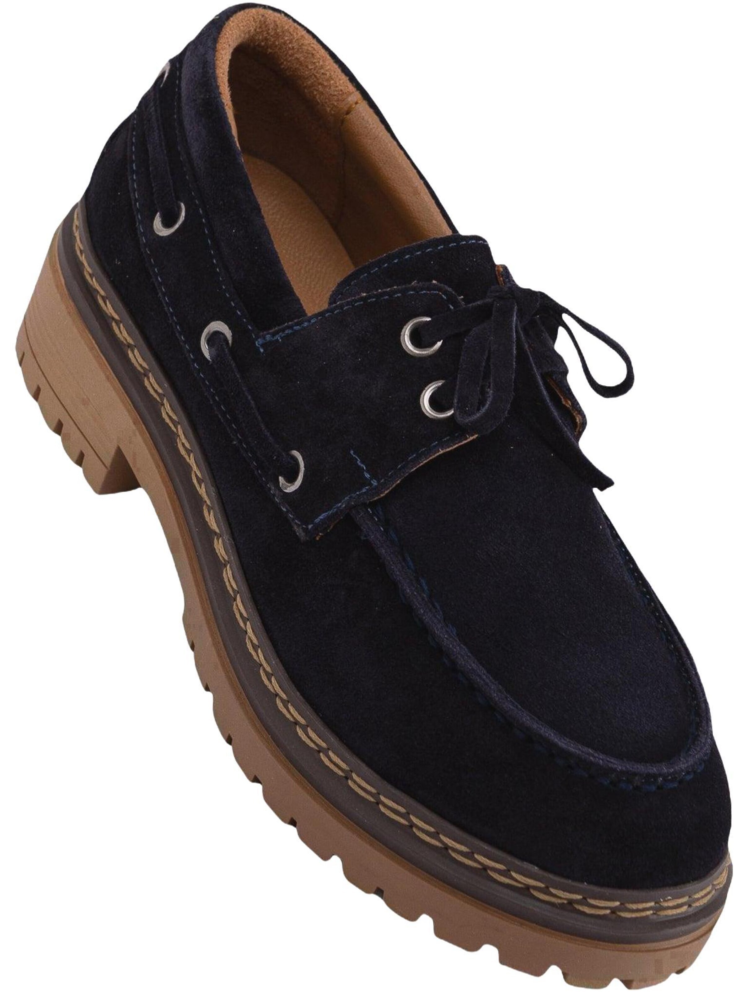 Limoya Lace-Up Shoes 'Matina' in Blue: front