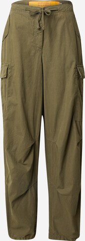 Superdry Wide leg Cargo Pants in Green: front