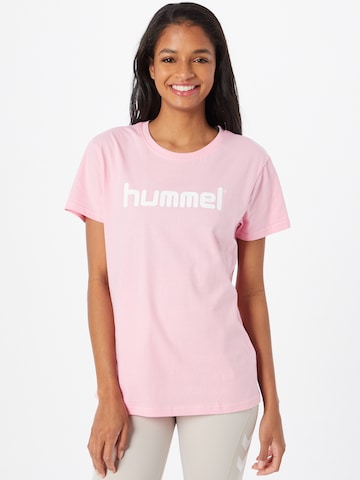 Hummel Shirt in Roze: voorkant