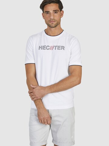 T-Shirt HECHTER PARIS en blanc : devant