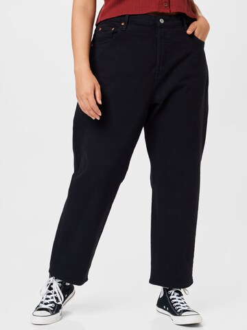 Levi's® Plus Regular Jeans '501' in Black: front