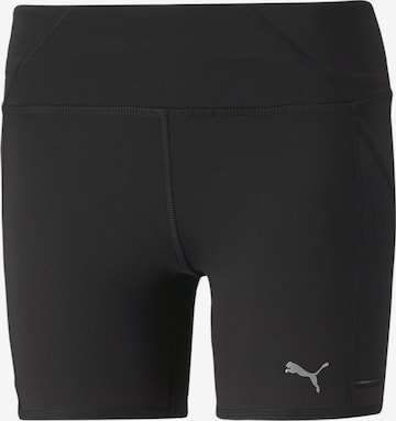 PUMA Skinny Športne hlače | črna barva: sprednja stran