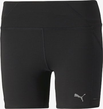 PUMA - Skinny Pantalón deportivo en negro: frente