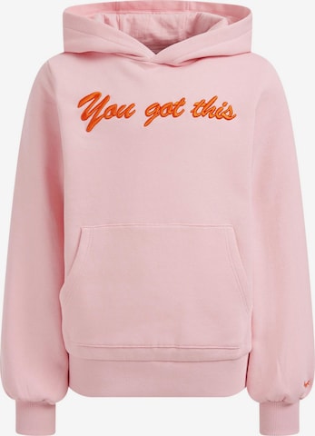 WE Fashion Sweatshirt in Pink: front