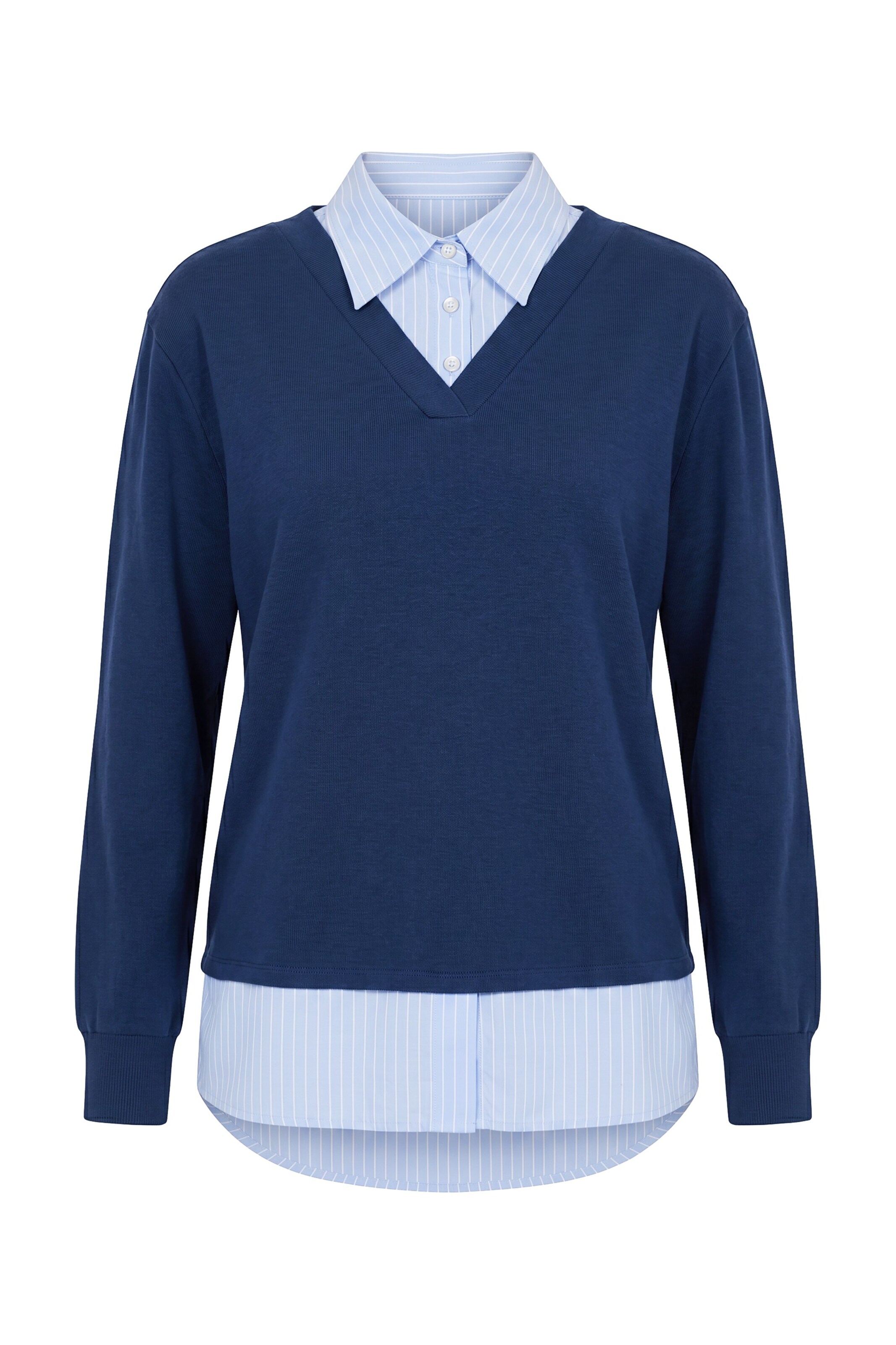 Ulla Popken Pullover in Blau: Vorderseite