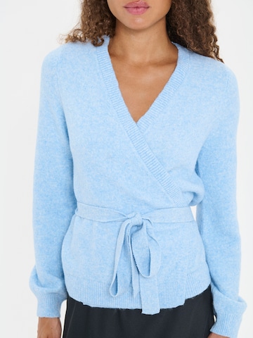 SAINT TROPEZ Knit Cardigan 'MaleenSZ' in Blue