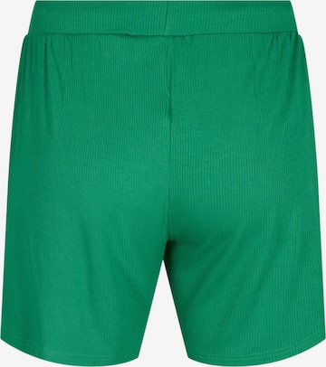 Zizzi Normalny krój Spodnie 'Carly' w kolorze zielony