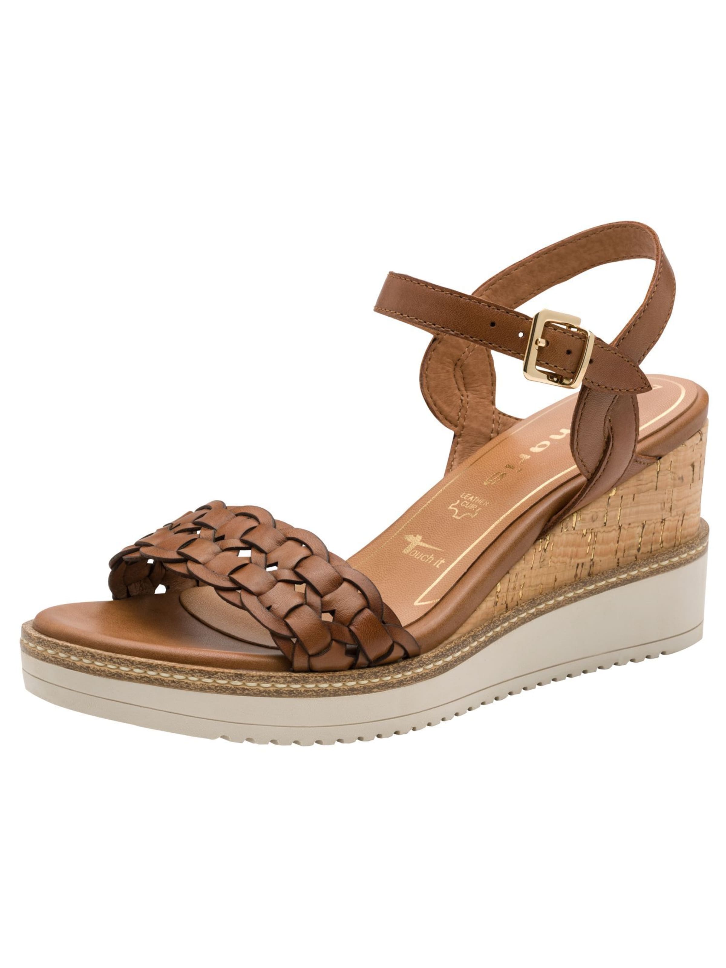 Tamaris Sandaal in Bruin: voorkant