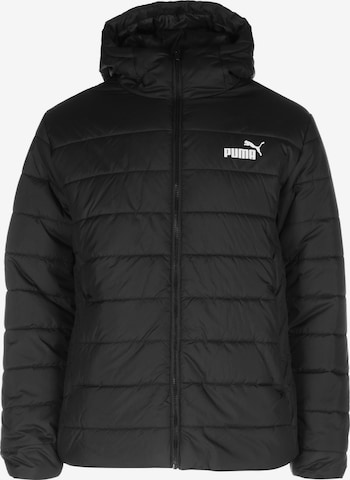 PUMA Athletic Jacket 'Essentials' in Black: front