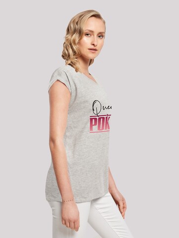 F4NT4STIC Shirt 'Queen of Poker' in Grey