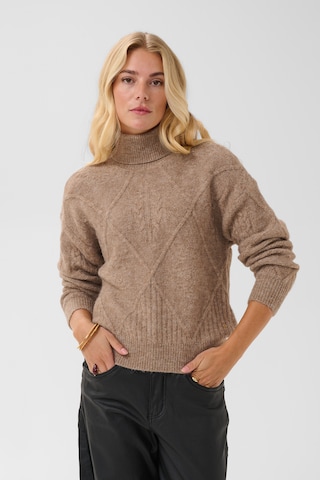 Cream Pulóver 'Pullover 'Gloria' - barna: elől