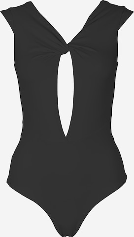 SEA ME SWIM High neck Swimsuit 'COTE D'AZUR' in Black: front