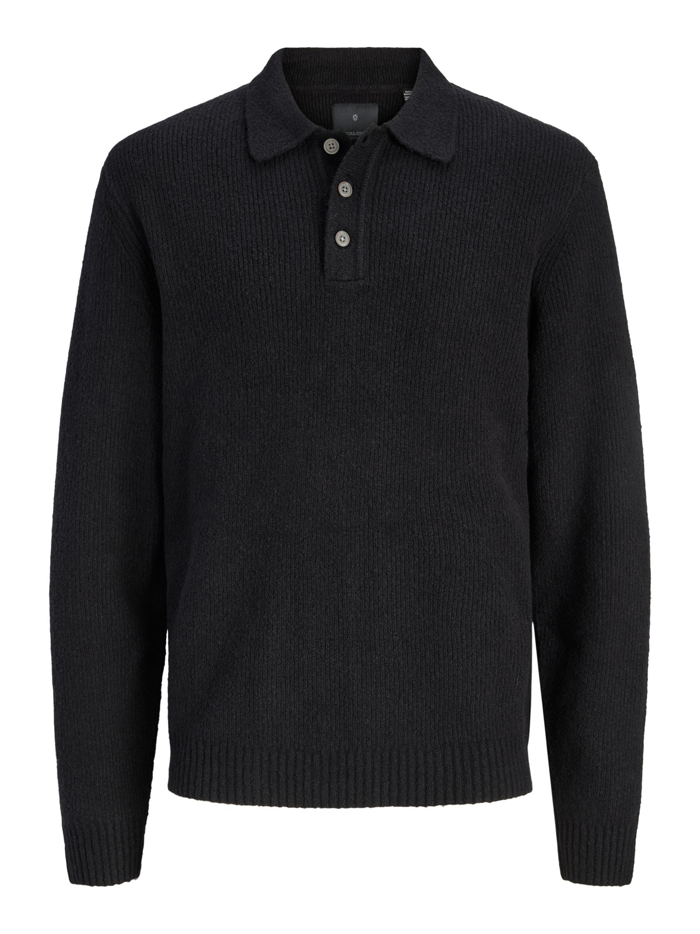 JACK & JONES Sweater in Black: front