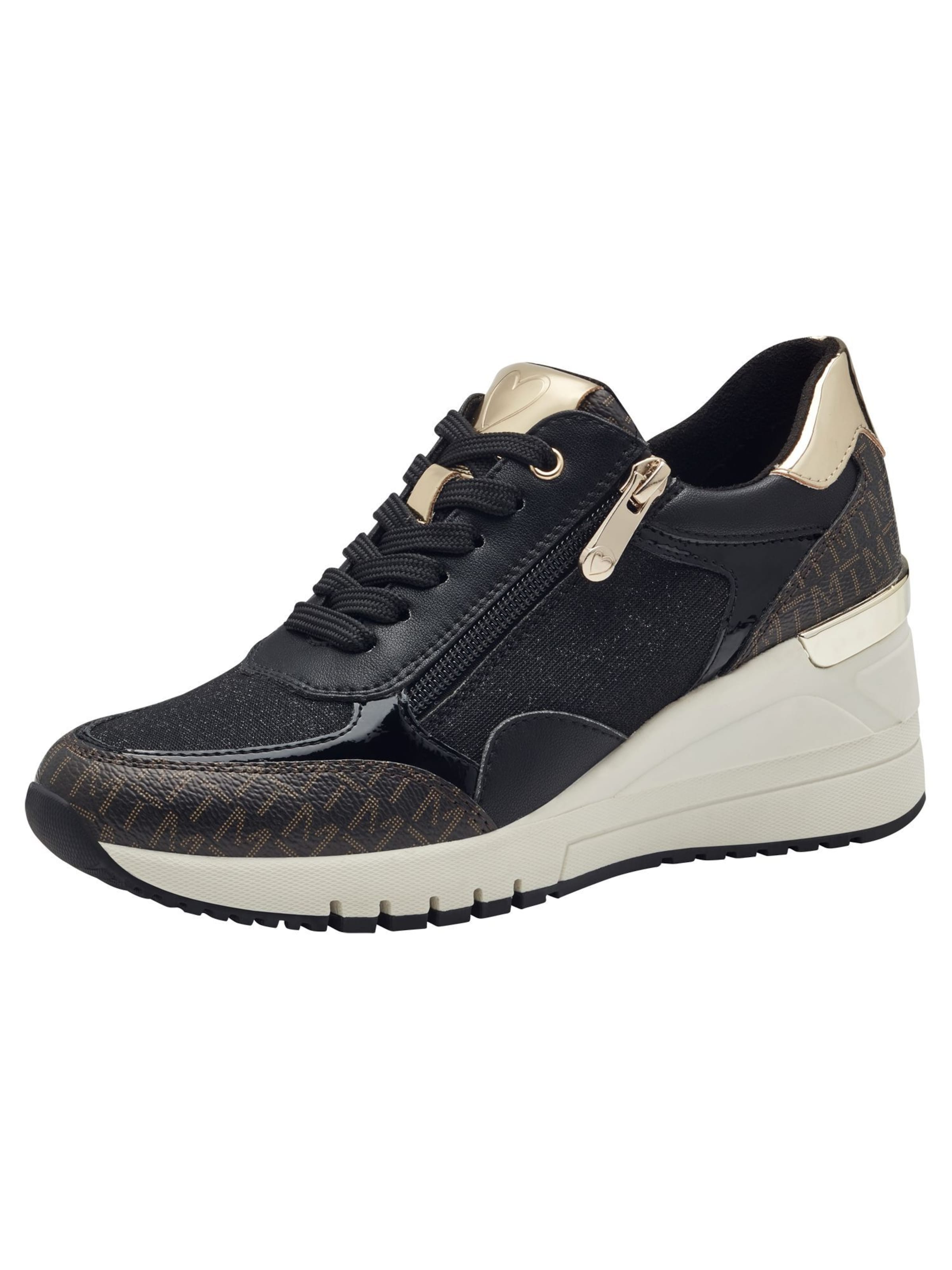 MARCO TOZZI Platform trainers in Black: front