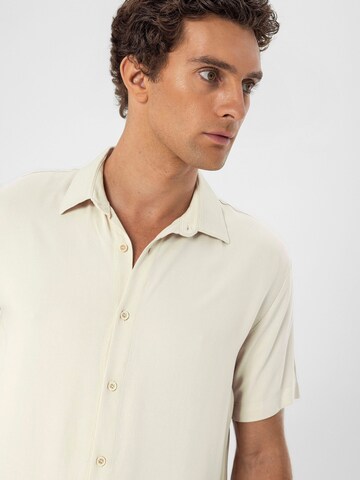 Antioch Regular fit Button Up Shirt in Beige