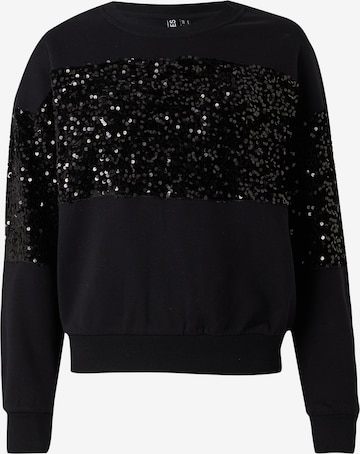 PIECES Collegepaita 'PCNANCY' värissä musta: etupuoli