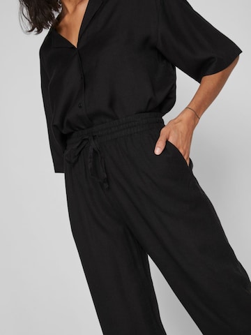 VILA Regular Pants 'Pricil' in Black