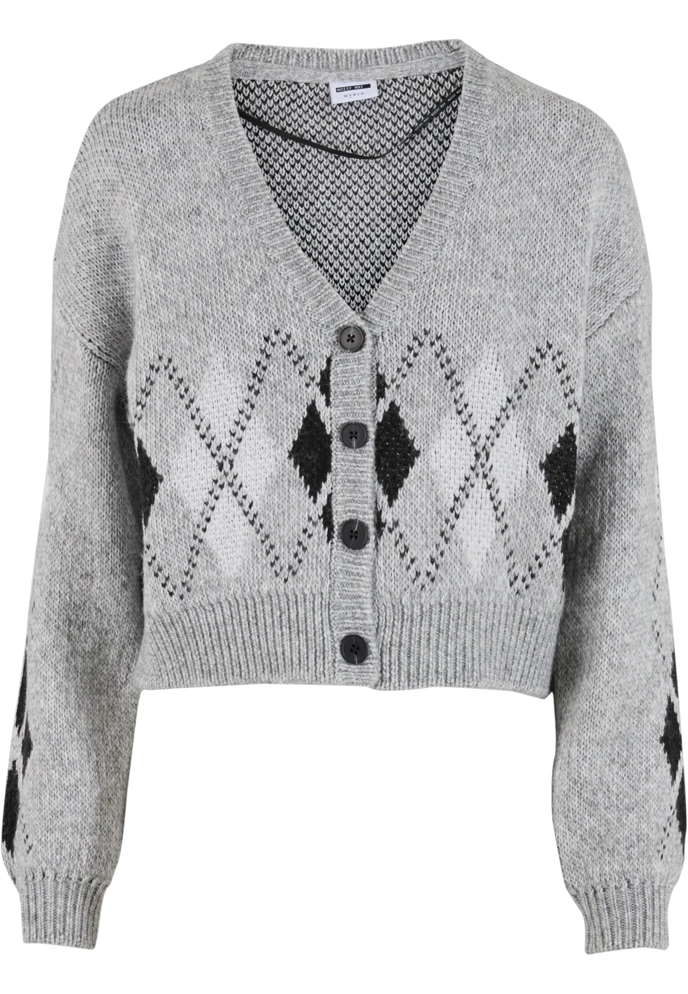 Noisy may Strickjacke 'NMNara' in Grau: Vorderseite