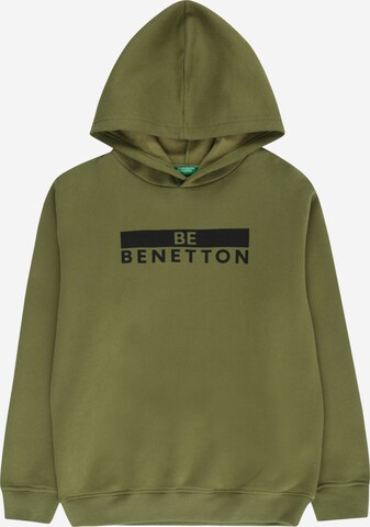 zaļš UNITED COLORS OF BENETTON Sportisks džemperis: no priekšpuses