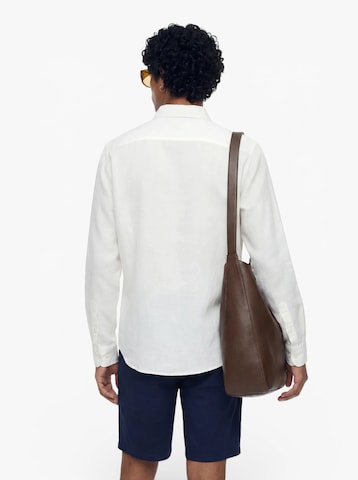 SELECTED - Ajuste regular Camisa 'SLHKALLE' en blanco