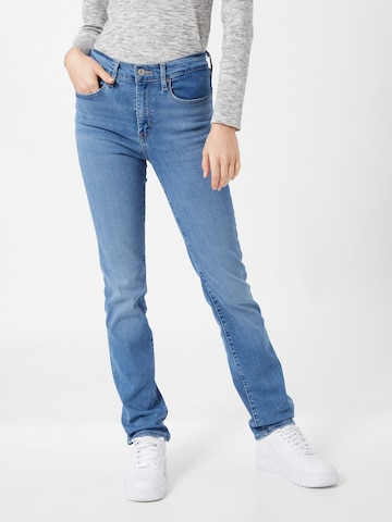 LEVI'S ® Regular Jeans '724 High Rise Straight' in Blauw: voorkant