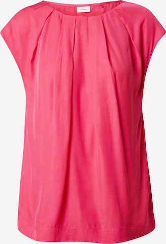 Camicia da donna di s.Oliver BLACK LABEL in rosa: frontale