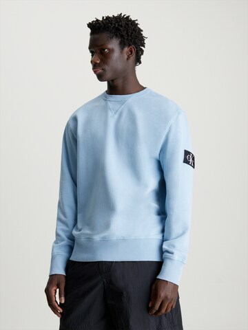 Calvin Klein Jeans Regular Sweatshirt in Blau: predná strana