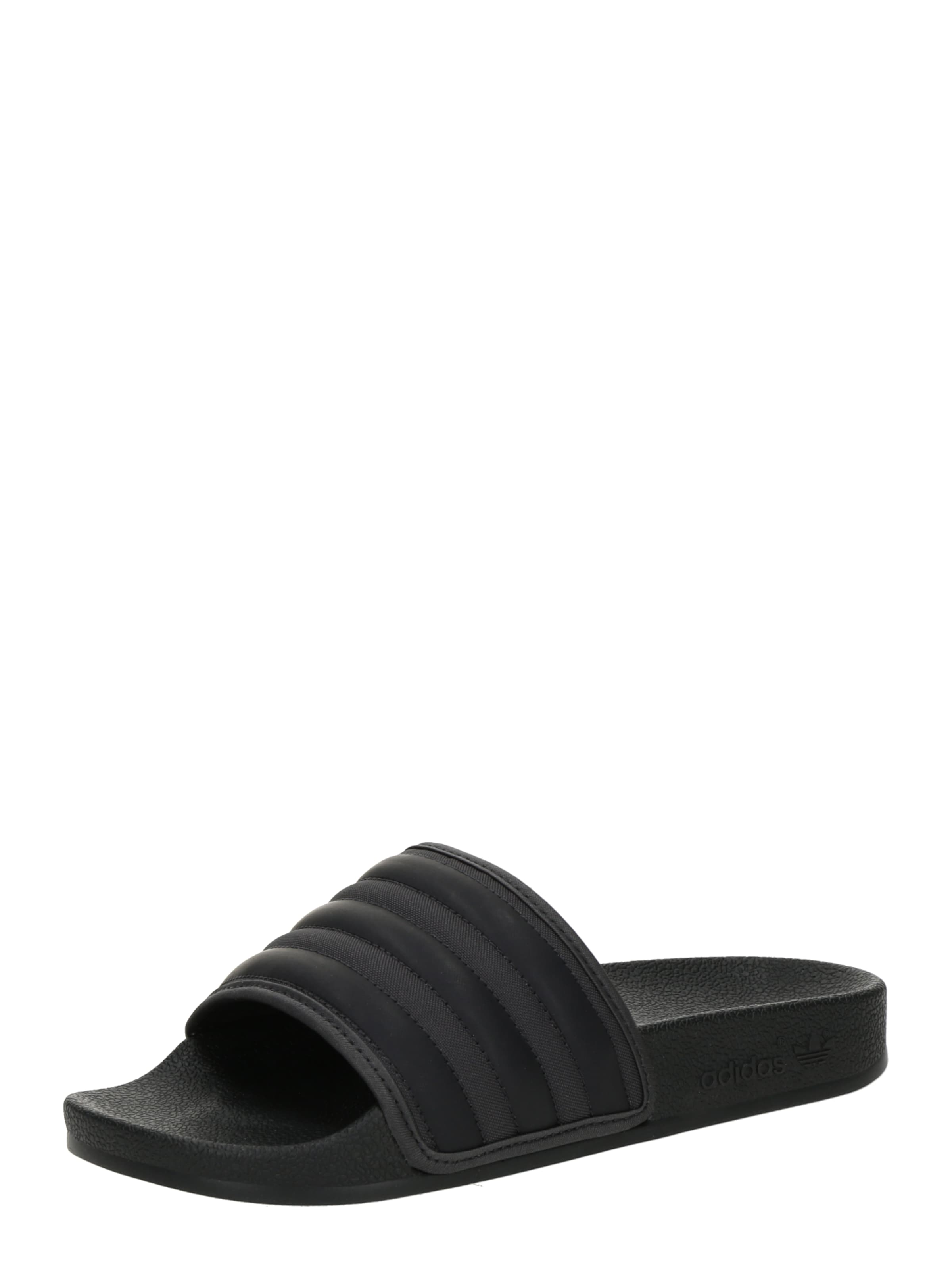 ADIDAS ORIGINALS - Zapatos abiertos 'ADILETTE' en negro: frente