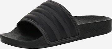 melns ADIDAS ORIGINALS Ādas čības 'ADILETTE': no priekšpuses
