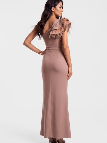Ombre - Vestido de noche en marrón