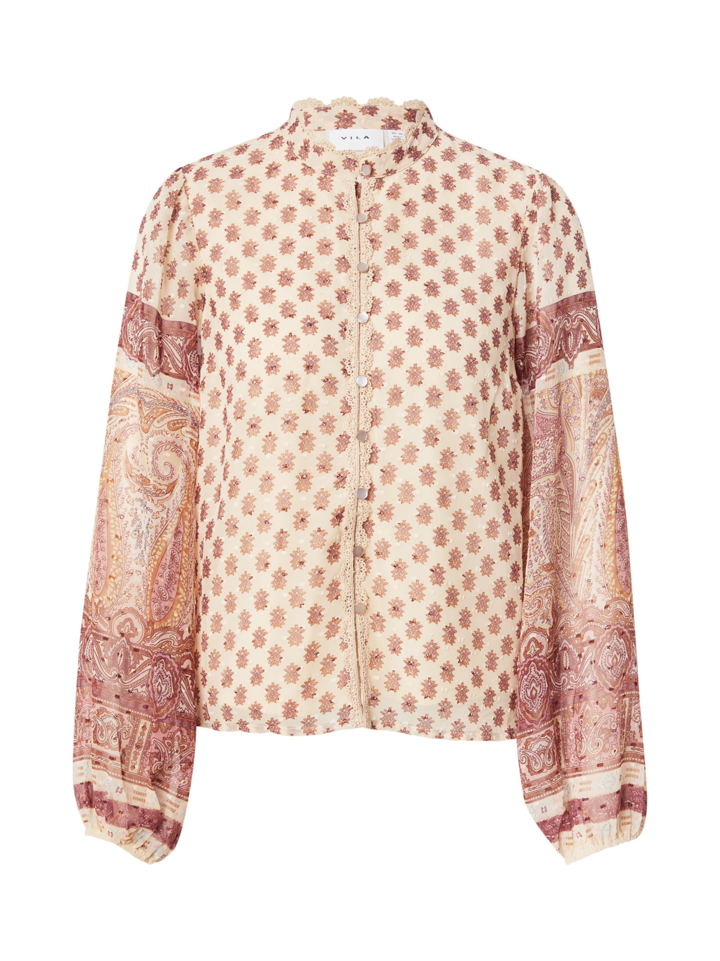 VILABluza 'VIPRAYA LYRIDA' - bež boja: prednji dio