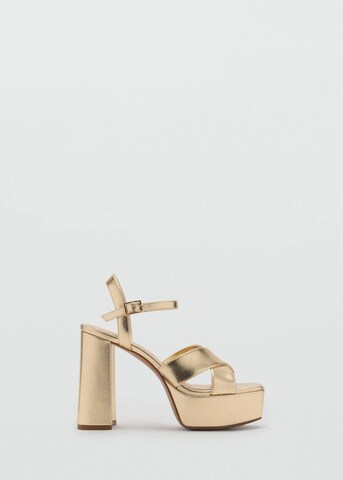 MANGO TEEN Sandals 'Bruna' in Gold