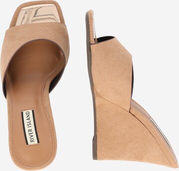 River Island Pantolette in Beige