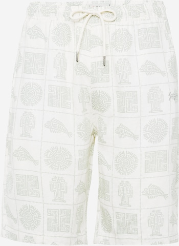 Denim Project Lużny krój Spodnie w kolorze biały: przód