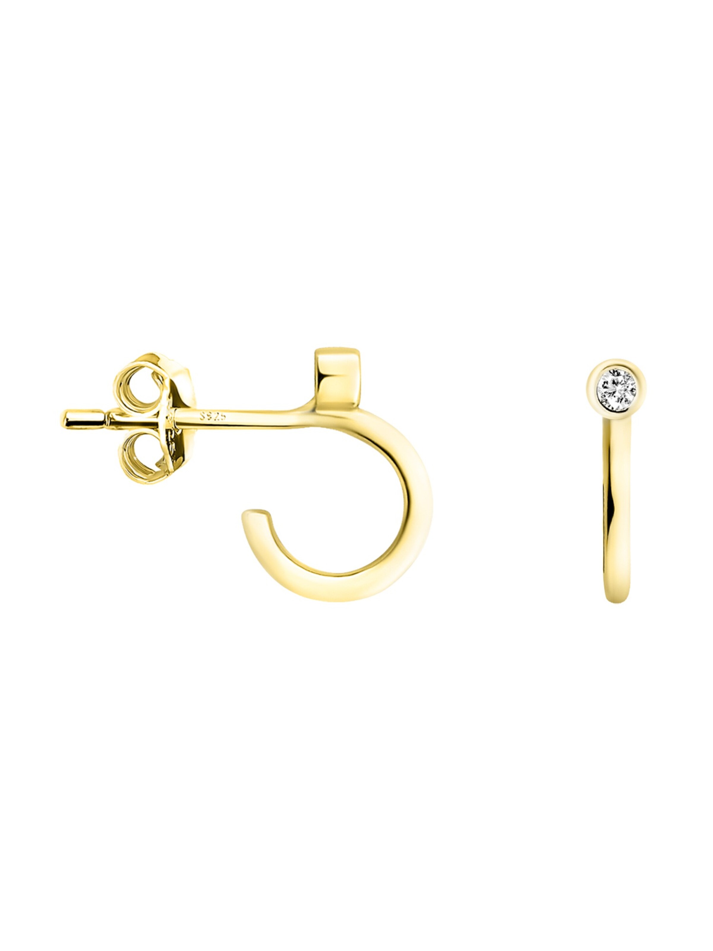 Sofia Milani Ohrringe 'Zirconium'‌‌‌‌‌‌‌‌‌ in Gold: Vorderseite